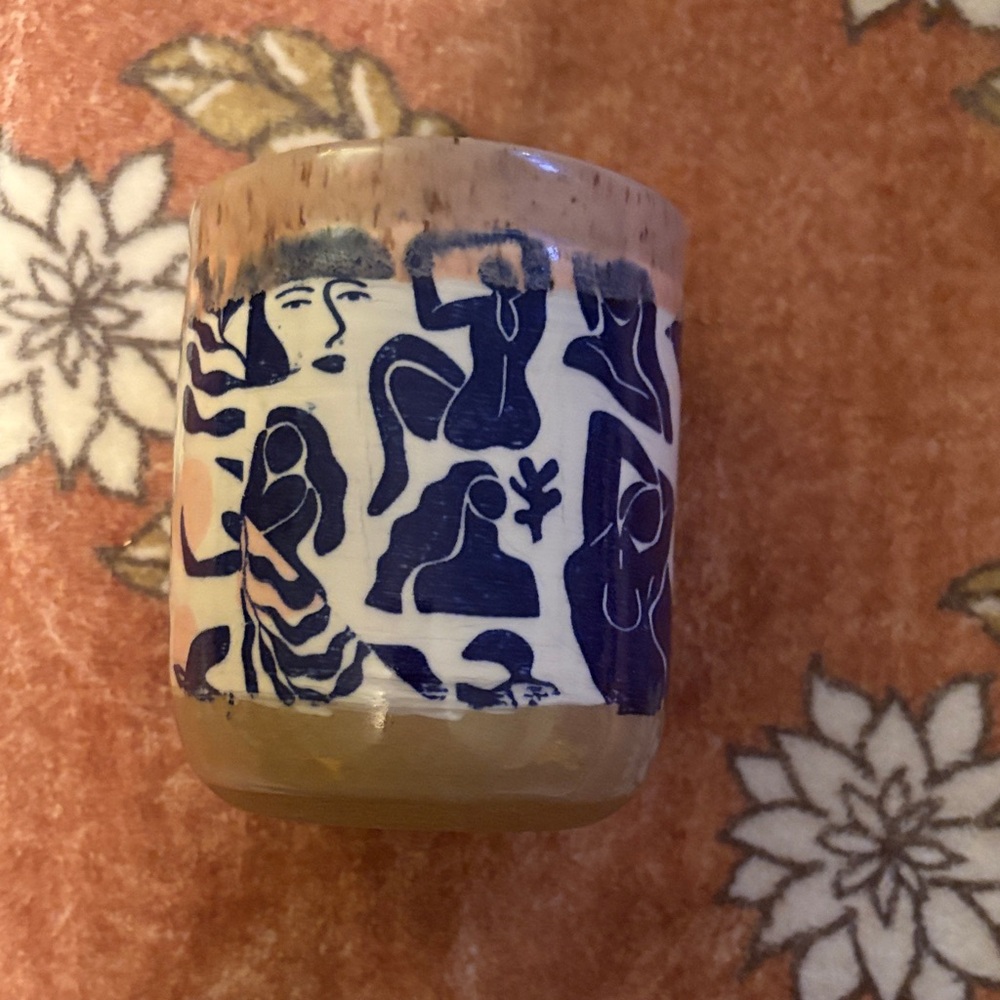 Claylicious Matisse Hamdmade Ceramic Tumblr/Wine Glass